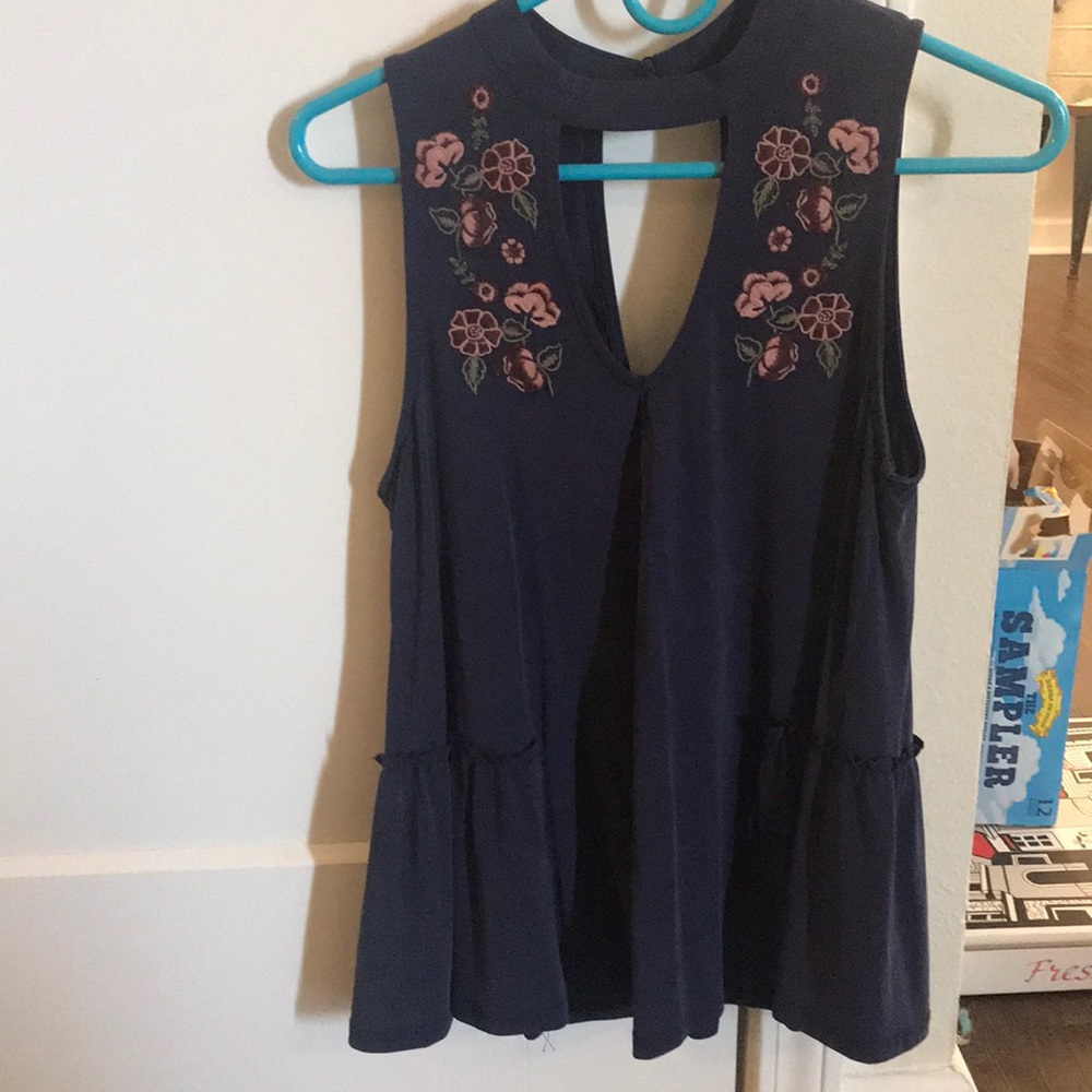 Dark blue every day top